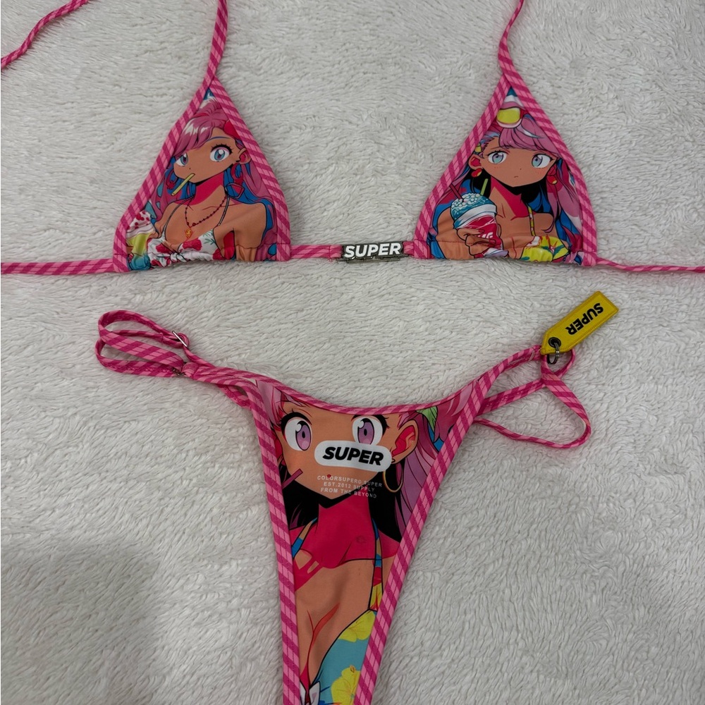 Colorsuper Superslush pink Bikini Set